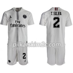 Koszulka Paris Saint-Germain T.Silva 2 Jordan Biały Dziecięca Trzeciej 2018-2019 - Koszulki Piłkarskie